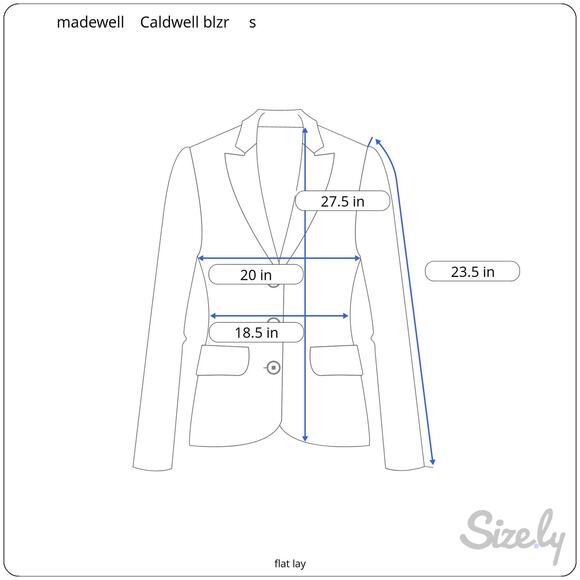 Madewell Caldwell Double Breasted Blazer Black Classic Preppy Size Small NWT - Picture 10 of 10